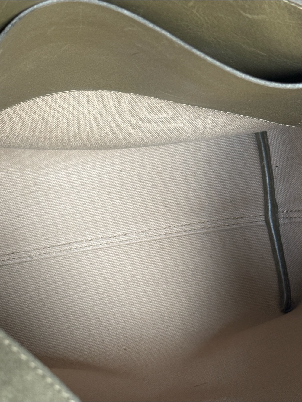 Madewell Olive Green Suede Essential Bucket Tote - Picture 7 of 7